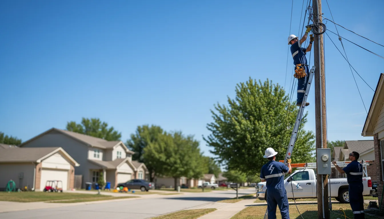 Residential electrician providing installation services in Brokaw, WI